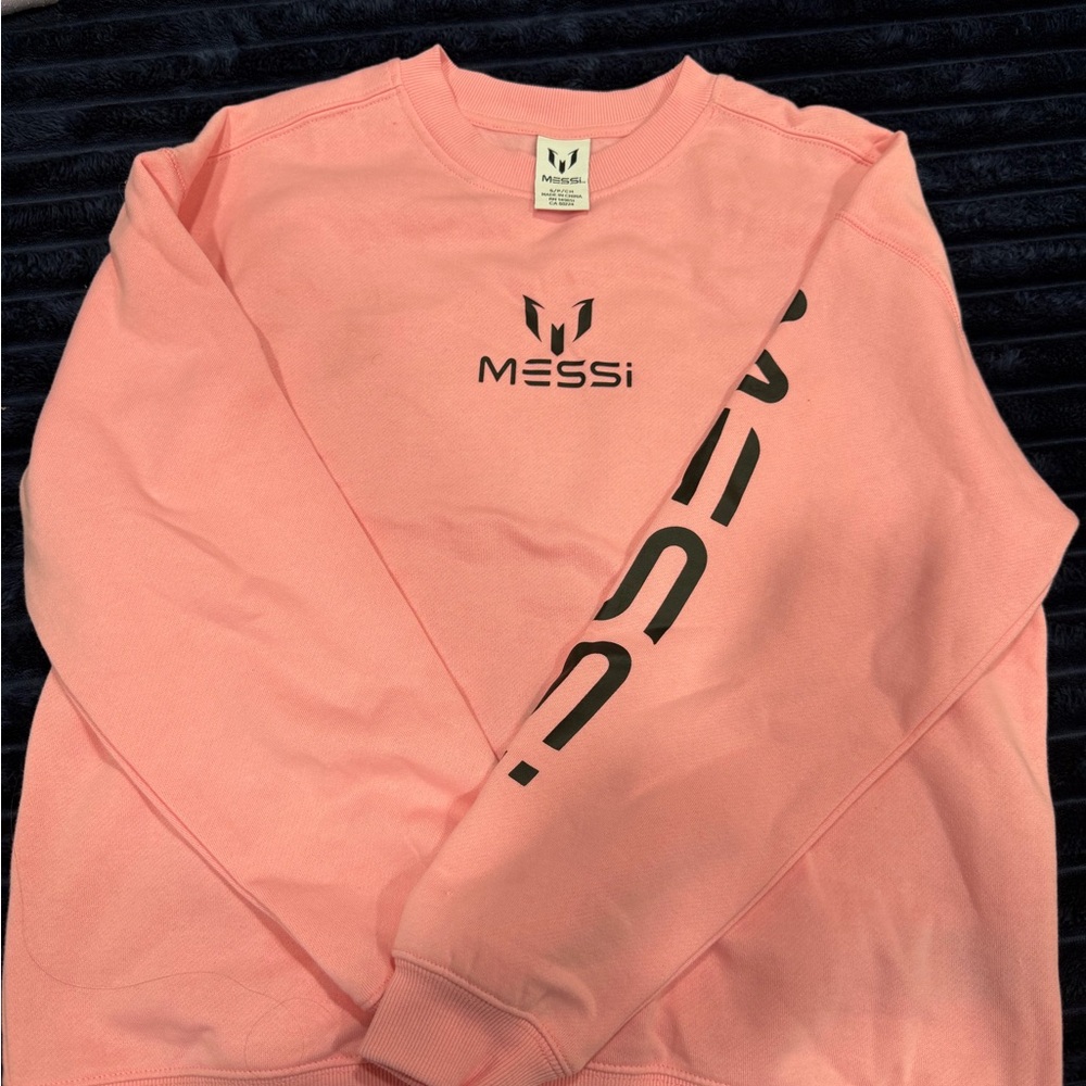 MESSi Pink Graphic Crewneck Sweatshirt